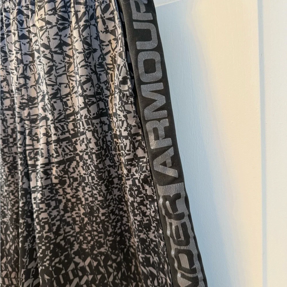 Under Armour Black and Gray Geometric Shorts